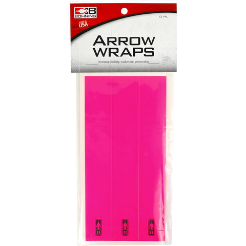 Image of Bohning Arrow Wraps Small Diameter 5.5 In. Hot Pink 13 Pk.