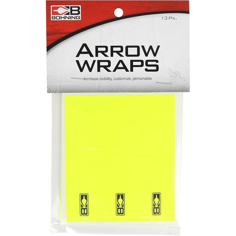 Image of Bohning Arrow Wraps Standard 5.5 In. Neon Yellow 13 Pk.