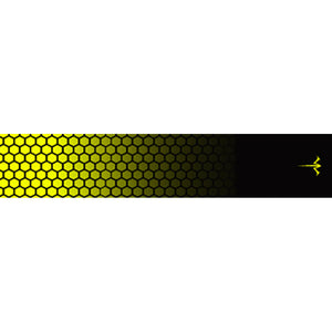White Water Archery Honeycomb Fade Arrow Wraps Fade Flo Yellow 5 In. X 1.125 In. 15 Pk.