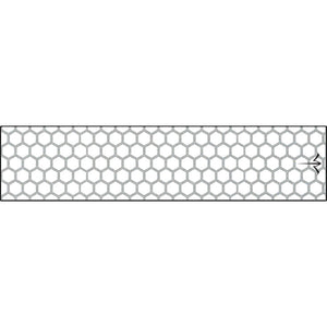 White Water Archery Reflective Arrow Wraps Honeycomb White 5 In. X 1.125 In. 15 Pk.