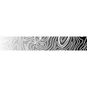 White Water Archery Topo Fade Arrow Wraps White 5 In. X 1.125 In. 15 Pk.