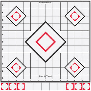 Birchwood Casey Shoot-n-c Target 8 In. Black/white Sight-in 5 Pk.