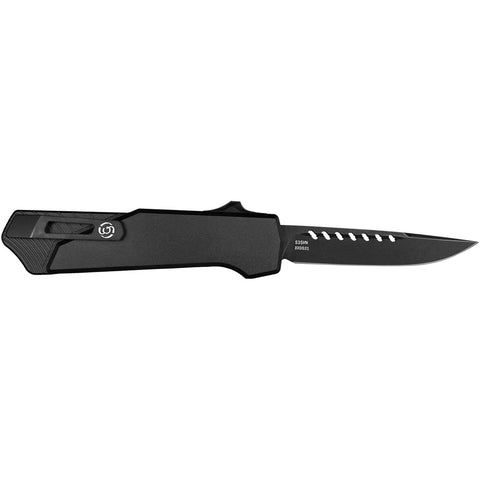 Image of Southern Grind Arachnid Otf Knife 3.2 In  Drop Point Black W/black