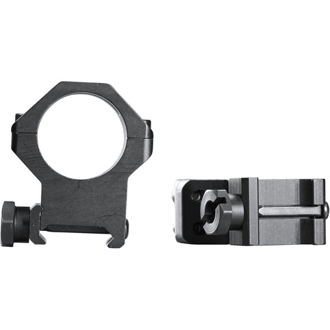 Image of Weaver Classic 4hole Skeleton Rings Matte Black 1" Xxhigh Clamshell Pack