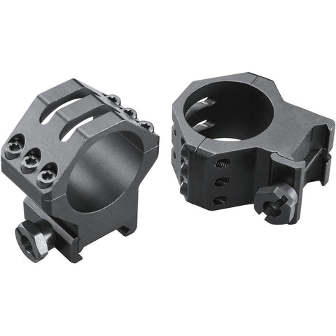 Image of Weaver Classic 6hole Skeleton Rings Matte Black 30mm Xhigh Clamshell Pack
