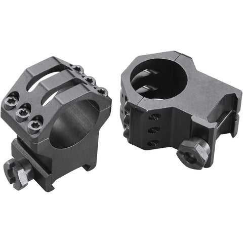 Image of Weaver Classic 6hole Skeleton Rings Matte Black 1" Xxhigh Clamshell Pack