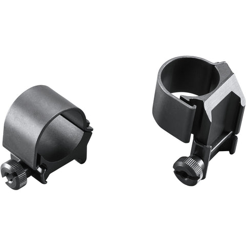 Image of Weaver Classic Detachable Extended Rings Matte Black 1" Medium Top Mount Extended Clam Pack