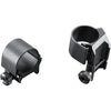 Weaver Classic Detachable Extended Rings Matte Black 1" Medium Top Mount Extended Clam Pack