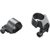 Weaver Classic Detachable Extended Rings Matte Black 1" Medium Top Mount Dual Ext Clam Pack