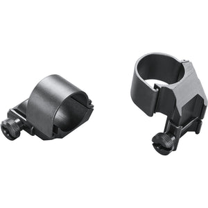 Weaver Classic Detachable Extended Rings Matte Black 1" Medium Top Mount Dual Ext Clam Pack