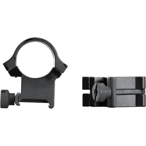 Image of Weaver Classic Quad Lock Detachable Rings Matte Black 1" Xhigh Clamshell Pack