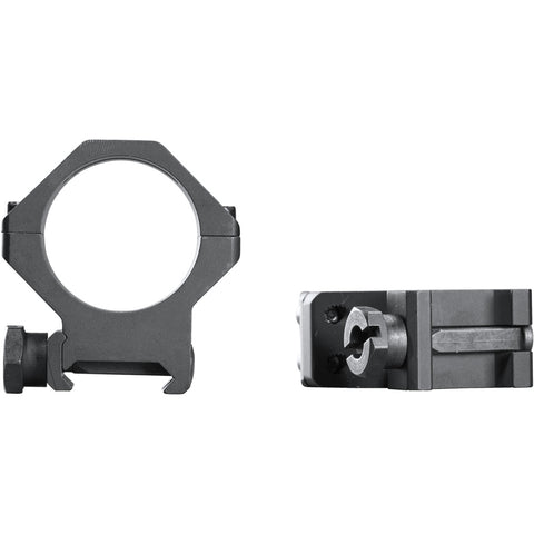 Image of Weaver Tactical 4hole Picatinny Ring Matte Black 30mm Medium Clamshell Pack