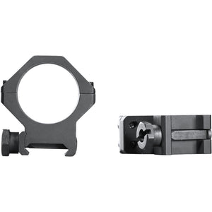Weaver Tactical 4hole Picatinny Ring Matte Black 30mm Medium Clamshell Pack
