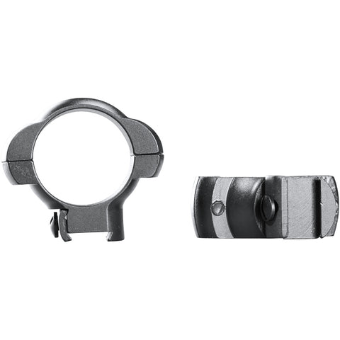 Image of Weaver Grand Slam Rimfire Steel Rings Matte Black 1" .22 Style Xhigh Clamshell Pack