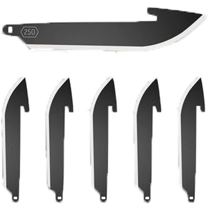 Outdoor Edge Drop Point Replacement Blades Black 2.2 In. 6 Pk.