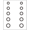 Gunstar Mini Circles Target Reticle Set Black