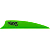 Bohning X3 Vanes Neon Green 2.25 In. 100 Pk.