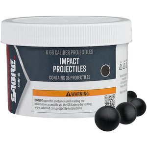 Sabre Impact 0.68 Caliber Projectile 35ct