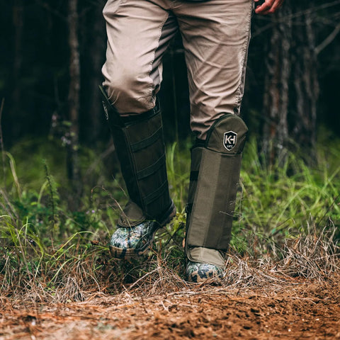 Image of Knight And Hale Real Tree Snake Gaiters Od Green