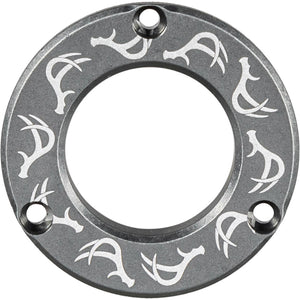 Axcel Driver Hubcap Stone Gray W/engraving Deer Antlers Pattern
